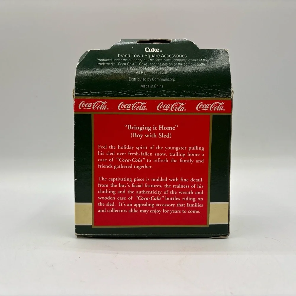 Coca-Cola Town Square Accessories Collection 1992 Vintage Bringing It Home EUC‎
